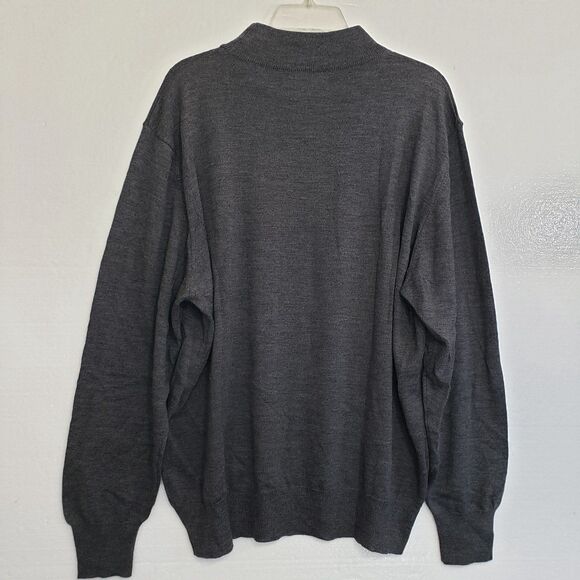 Lord & Taylor Men's XL 100% Pure New Italian Merino Wool Mock Neck Sweater - Picture 8 of 8